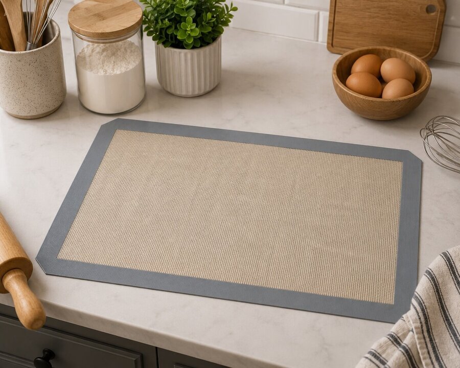 Placa Plancha Silicona Repostaria 40x30gris