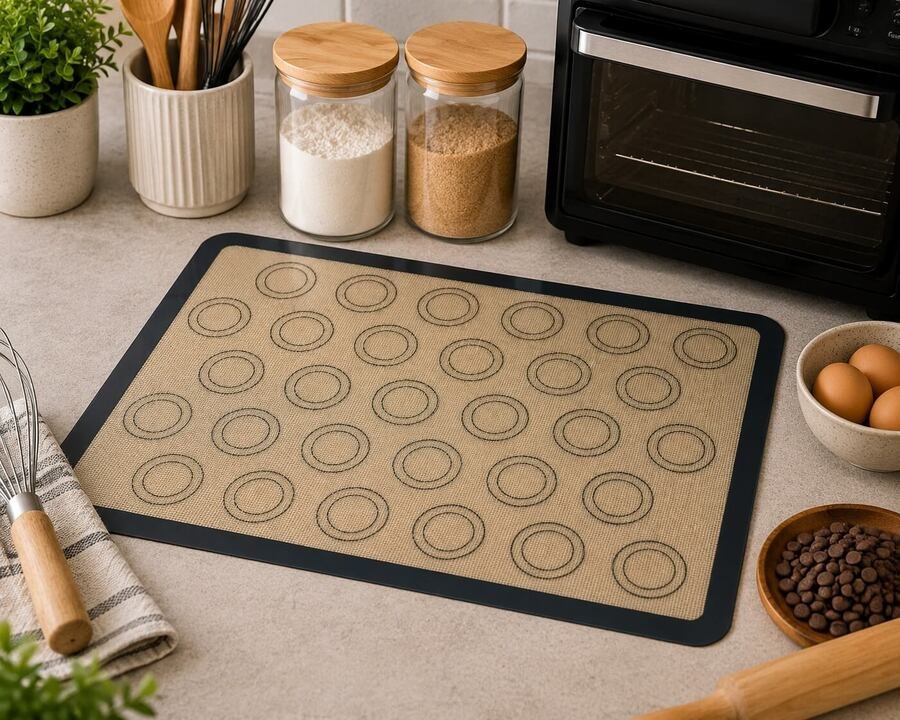 Placa Plancha Silicona Repostaria 42x29.5 redondel