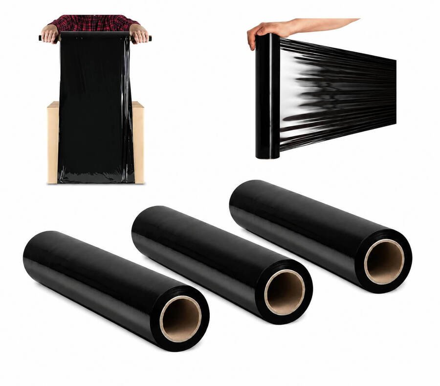 Rollo Nylon Film Embalaje Bobina Negro 3uni