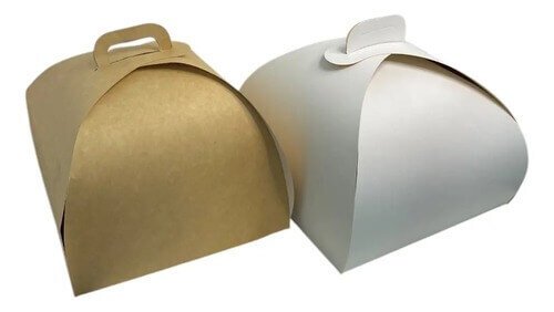 Caja Cartón Torta Gajos/flor 26x26x15cm