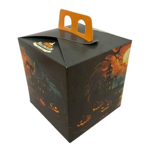 Caja cartón Halloween Con Asas 13x13x14cm