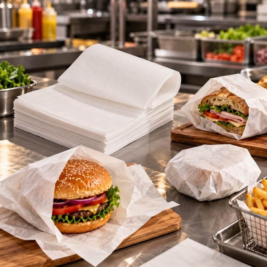 Papel Antigrasa Gastronómica Blanco 250Un