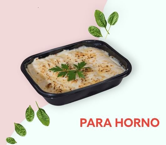 Bandeja descartable tapa para horno 800ml